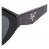 Prada - Prada Logo - Cat Eye Sunglasses - Black Slate Gray - Prada Collection - Sunglasses - Prada Eyewear