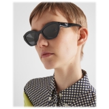 Prada - Prada Logo - Cat Eye Sunglasses - Black Slate Gray - Prada Collection - Sunglasses - Prada Eyewear