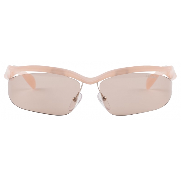 Prada - Prada Morph - Mask Sunglasses - Opaline Peach Hazelnut Brown - Prada Collection - Sunglasses - Prada Eyewear