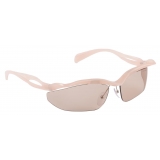 Prada - Prada Morph - Mask Sunglasses - Opaline Peach Hazelnut Brown - Prada Collection - Sunglasses - Prada Eyewear