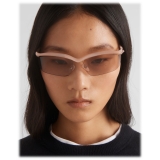 Prada - Prada Morph - Mask Sunglasses - Opaline Peach Hazelnut Brown - Prada Collection - Sunglasses - Prada Eyewear