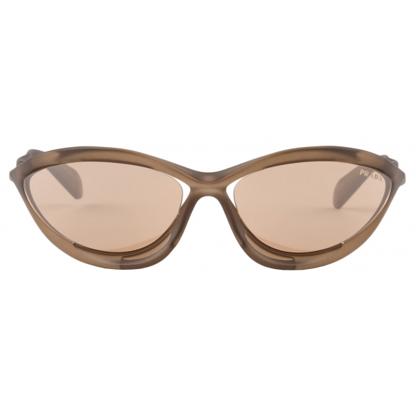 Prada - Prada Morph - Irregular Sunglasses - Frosted Loden Caramel - Prada Collection - Sunglasses - Prada Eyewear