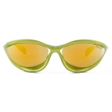 Prada - Prada Morph - Irregular Sunglasses - Metallic Fern Green Amber - Prada Collection - Sunglasses - Prada Eyewear