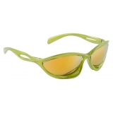 Prada - Prada Morph - Irregular Sunglasses - Metallic Fern Green Amber - Prada Collection - Sunglasses - Prada Eyewear