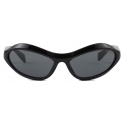 Prada - Prada Swing - Rectangular Sunglasses - Black Slate Gray - Prada Collection - Sunglasses - Prada Eyewear