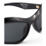 Prada - Prada Swing Collection - Occhiali da Sole Rettangolare - Nero Ardesia - Prada Collection - Occhiali da Sole