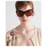 Prada - Prada Swing - Oversized Sunglasses - Black Terracotta - Prada Collection - Sunglasses - Prada Eyewear