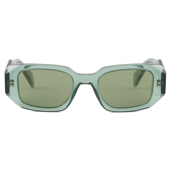 Prada - Prada Symbole - Geometric Sunglasses - Transparent Sage Green - Prada Collection - Sunglasses - Prada Eyewear