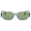 Prada - Prada Symbole - Geometric Sunglasses - Transparent Sage Green - Prada Collection - Sunglasses - Prada Eyewear