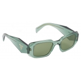 Prada - Prada Symbole - Geometric Sunglasses - Transparent Sage Green - Prada Collection - Sunglasses - Prada Eyewear