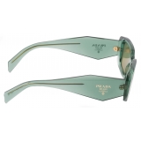 Prada - Prada Symbole - Geometric Sunglasses - Transparent Sage Green - Prada Collection - Sunglasses - Prada Eyewear