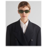 Prada - Prada Symbole - Geometric Sunglasses - Transparent Sage Green - Prada Collection - Sunglasses - Prada Eyewear