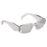 Prada - Prada Symbole - Geometric Sunglasses - Transparent Gray - Prada Collection - Sunglasses - Prada Eyewear