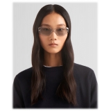 Prada - Prada Symbole - Geometric Sunglasses - Transparent Gray - Prada Collection - Sunglasses - Prada Eyewear