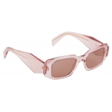 Prada - Prada Symbole - Geometric Sunglasses - Transparent Peach - Prada Collection - Sunglasses - Prada Eyewear