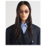 Prada - Prada Symbole - Geometric Sunglasses - Transparent Peach - Prada Collection - Sunglasses - Prada Eyewear