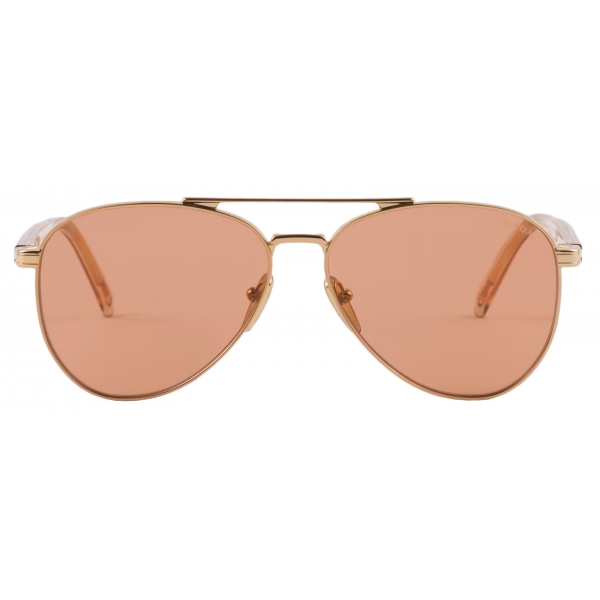 Prada - Prada Logo - Aviator Sunglasses - Gold Terracotta - Prada Collection - Sunglasses - Prada Eyewear