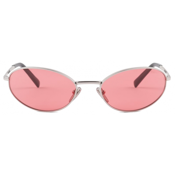 Prada - Prada Logo - Oval Sunglasses - Steel Fire - Prada Collection - Sunglasses - Prada Eyewear