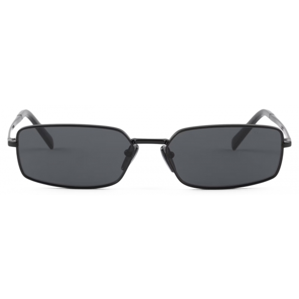 Prada - Prada Logo - Rectangular Sunglasses - Black Slate Gray - Prada Collection - Sunglasses - Prada Eyewear