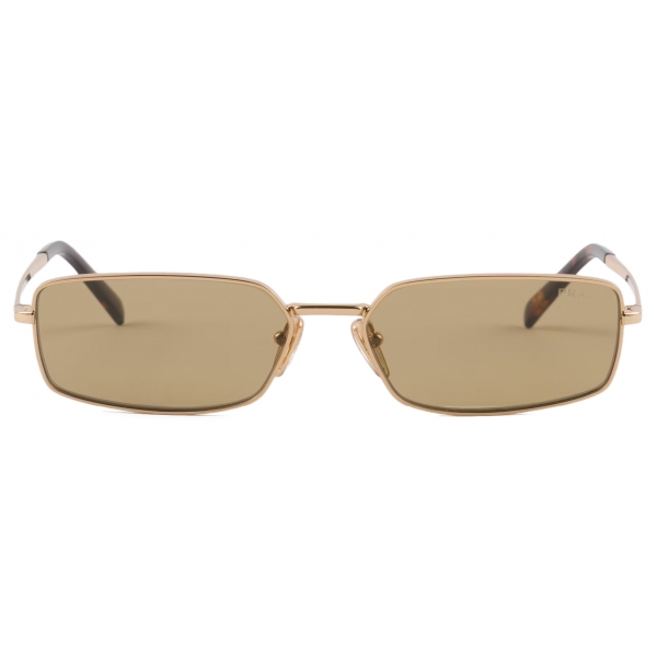 Prada - Prada Logo - Rectangular Sunglasses - Gold Olive - Prada Collection - Sunglasses - Prada Eyewear