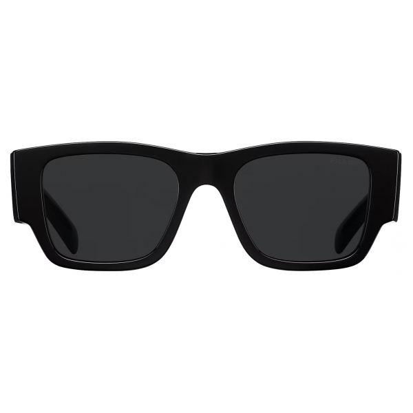 Prada Triangle Logo Rectangle Acetate & Metal Sunglasses