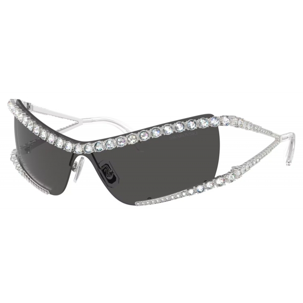 Swarovski - Occhiali da Sole a Maschera - Argento Grigio - Occhiali da Sole