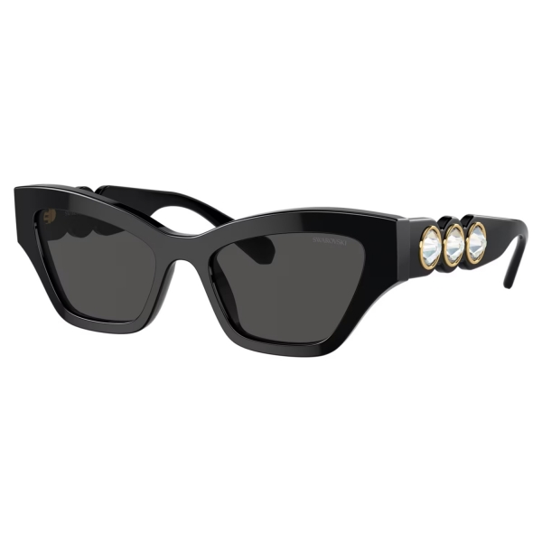 Swarovski - Cat Eye Sunglasses - Black - Sunglasses - Swarovski Eyewear