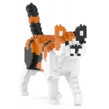 Jekca - Calico Cat Mini 01 - Lego - Sculpture - Construction - 4D - Brick Animals - Toys