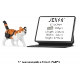 Jekca - Calico Cat Mini 01 - Lego - Sculpture - Construction - 4D - Brick Animals - Toys