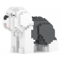 Jekca - Old English Sheepdog Mini 01 - Lego - Sculpture - Construction - 4D - Brick Animals - Toys