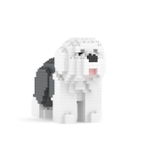 Jekca - Old English Sheepdog Mini 01 - Lego - Sculpture - Construction - 4D - Brick Animals - Toys