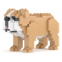 Jekca - English Bulldog Mini 01 - Lego - Sculpture - Construction - 4D - Brick Animals - Toys