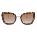 Fendi - F is Fendi - Cat Eye Sunglasses - Havana - Sunglasses - Fendi Eyewear