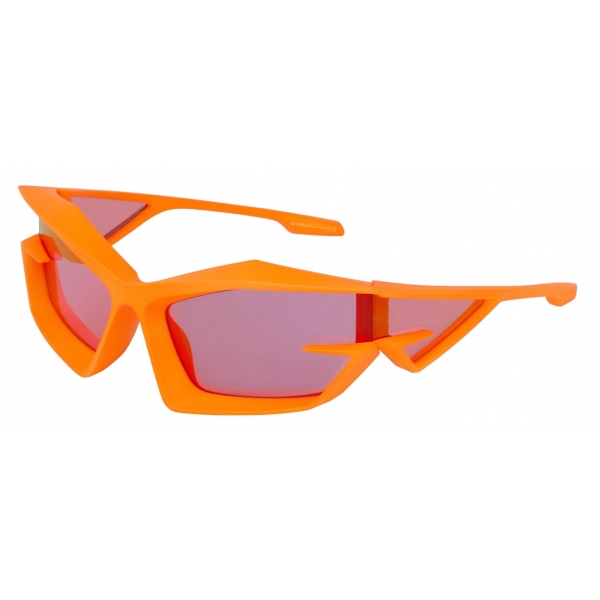 Givenchy - Occhiali da Sole Unisex Giv Cut in Iniettato - Arancione Fluo - Occhiali da Sole - Givenchy Eyewear