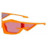 Givenchy - Occhiali da Sole Unisex Giv Cut in Iniettato - Arancione Fluo - Occhiali da Sole - Givenchy Eyewear