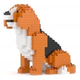 Jekca - Beagle Mini 01 - Lego - Scultura - Costruzione - 4D - Animali di Mattoncini - Toys