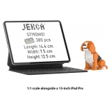 Jekca - Beagle Mini 01 - Lego - Scultura - Costruzione - 4D - Animali di Mattoncini - Toys