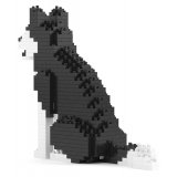 Jekca - Husky Mini 01 - Lego - Sculpture - Construction - 4D - Brick Animals - Toys