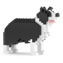 Jekca - Border Collie Mini 01 - Lego - Sculpture - Construction - 4D - Brick Animals - Toys