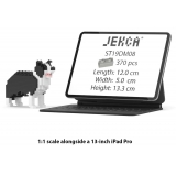 Jekca - Border Collie Mini 01 - Lego - Sculpture - Construction - 4D - Brick Animals - Toys