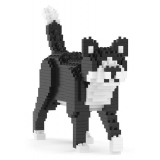 Jekca - Tuxedo Cat Mini 01 - Lego - Sculpture - Construction - 4D - Brick Animals - Toys