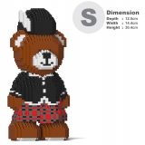 Jekca - Jekca Bear (Scottish) 01 - Lego - Scultura - Costruzione - 4D - Animali di Mattoncini - Toys