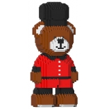 Jekca - Jekca Bear (King’s Guard) 01 - Lego - Scultura - Costruzione - 4D - Animali di Mattoncini - Toys