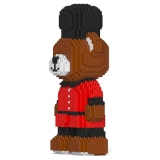 Jekca - Jekca Bear (King’s Guard) 01 - Lego - Scultura - Costruzione - 4D - Animali di Mattoncini - Toys