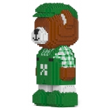 Jekca - Jekca Bear (Irish) 01 - Lego - Sculpture - Construction - 4D - Brick Animals - Toys