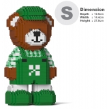 Jekca - Jekca Bear (Irish) 01 - Lego - Scultura - Costruzione - 4D - Animali di Mattoncini - Toys