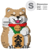 Jekca - Lucky Shiba Inu 01-M01 - Lego - Sculpture - Construction - 4D - Brick Animals - Toys