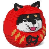 Jekca - Shiba Daruma Doll 01-M03 - Lego - Sculpture - Construction - 4D - Brick Animals - Toys