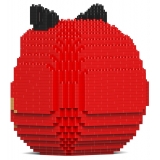 Jekca - Shiba Daruma Doll 01-M03 - Lego - Scultura - Costruzione - 4D - Animali di Mattoncini - Toys