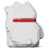 Jekca - Maneki Neko 02-M01 - Lego - Sculpture - Construction - 4D - Brick Animals - Toys